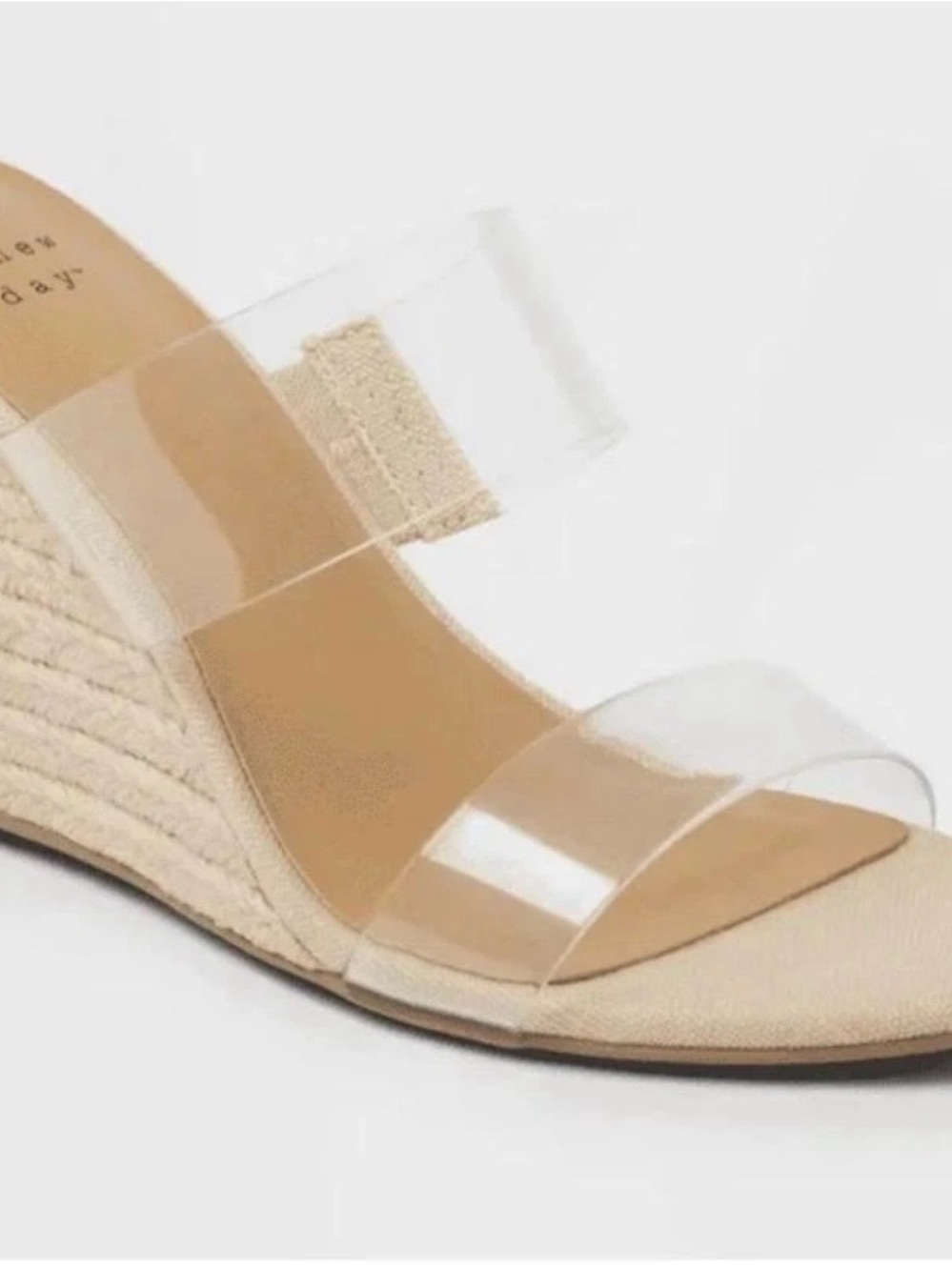 a new day Clear Strap Espadrille Wedges - Tan - Picture 2 of 6